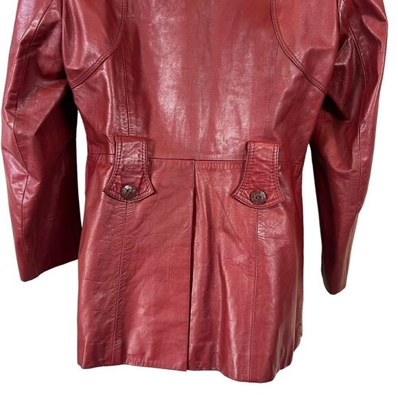 Vintage TFC Red Leather Jacket - Picture 12 of 16
